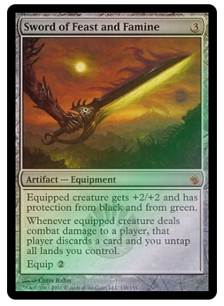 Sword of Feast and Famine - Mirrodin Besieged #138 FOIL