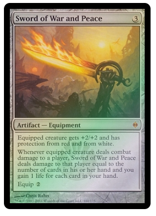 Sword of War and Peace - Mirrodin Besieged #161 FOIL