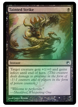 Tainted Strike - Scars of Mirrodin #080 FOIL