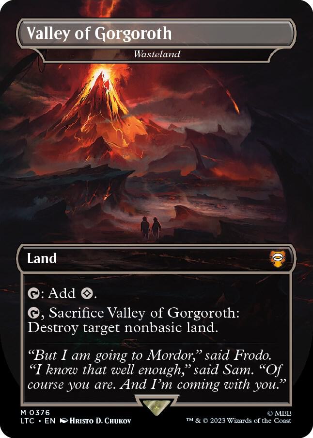 Valley of Gorgoroth / Wasteland - Commander The Lord of the Rings Tales of Middle-Earth #376 BORDERLESS