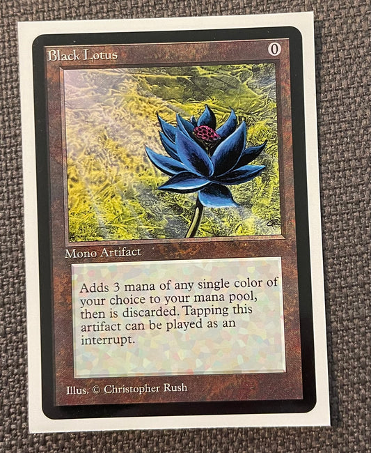 WOTC Black Lotus Sleeve - White