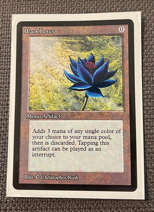 WOTC Black Lotus Sleeve - Silver