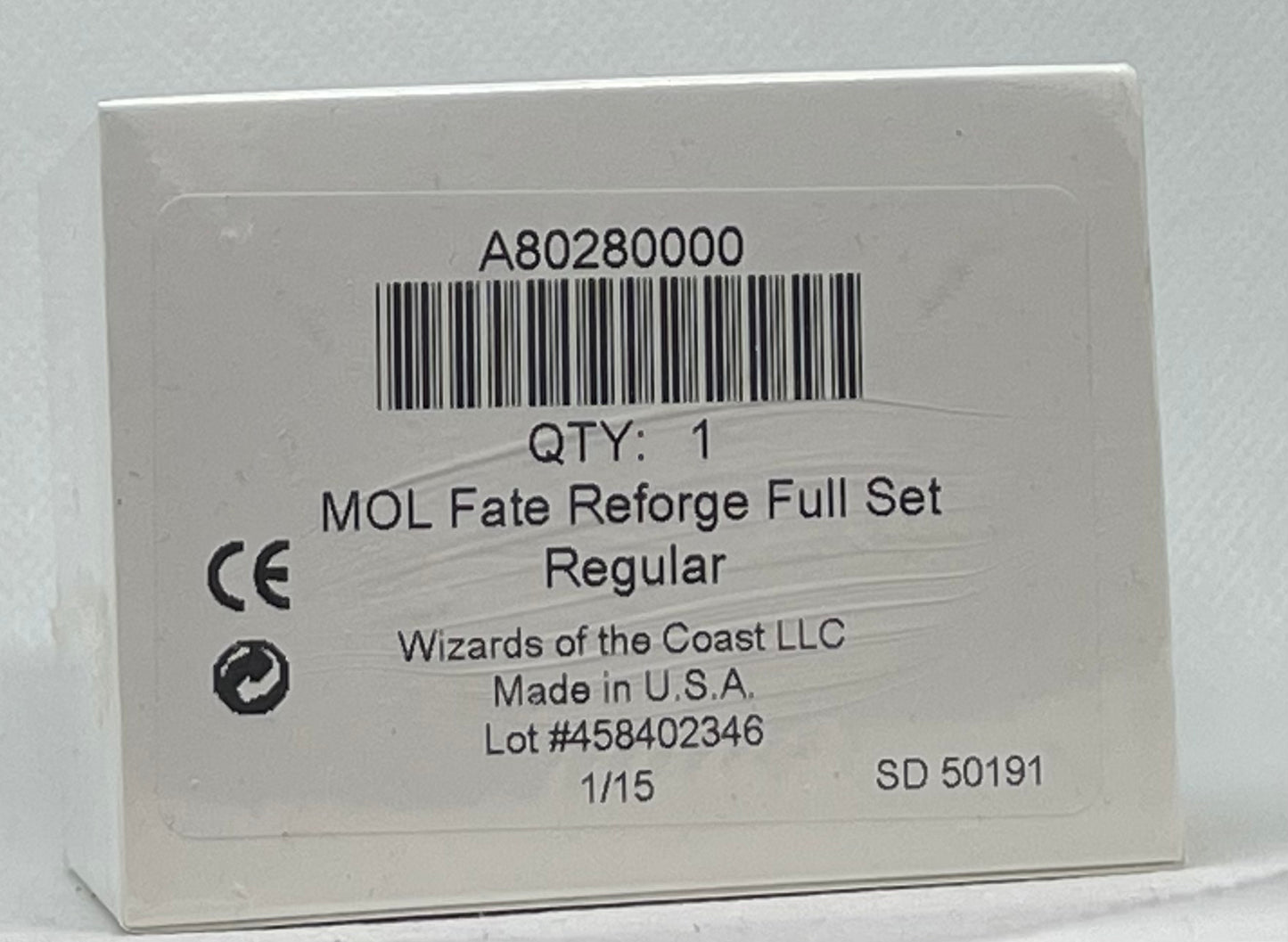 Fate Reforged Factory Sealed Complete Set REGULAR