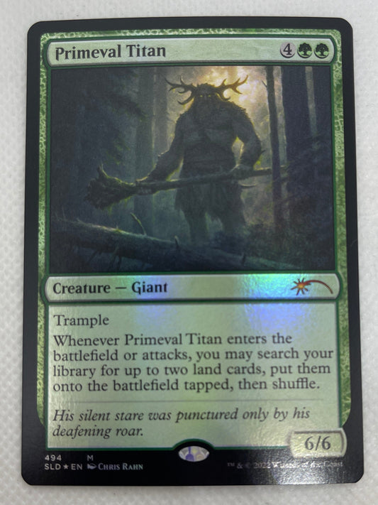Trading card featuring a creature with text on a white background