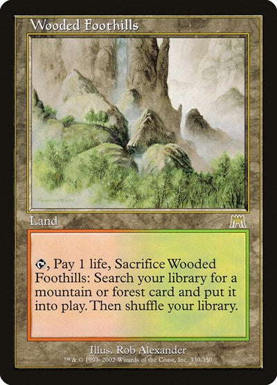 Wooded Foothills - Onslaught - 330 - MODERATELY PLAYED