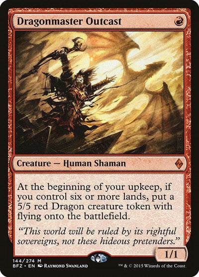 Dragonmaster Outcast - Battle for Zendikar - 144 - FOIL
