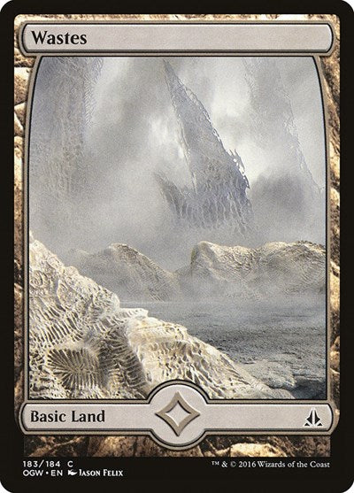 Wastes (183) - Full Art - Oath of the Gatewatch - 183 - FOIL