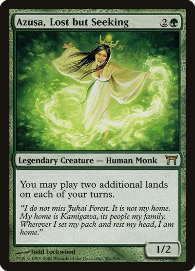 Azusa, Lost but Seeking - Champions of Kamigawa - 201 - FOIL