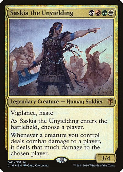 Saskia the Unyielding - Commander 2016 - 41 - FOIL