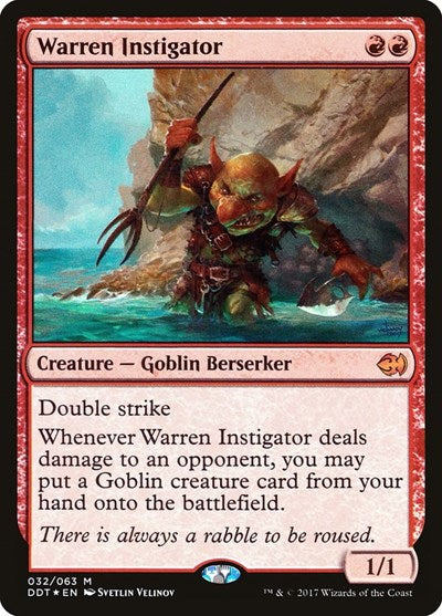 Warren Instigator - Duel Decks: Merfolk vs. Goblins - 32 - FOIL