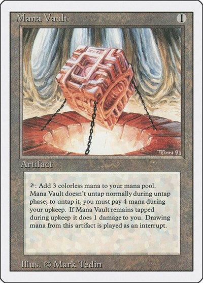 Mana Vault - Revised Edition - Heavily Played Condition