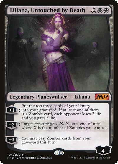 Liliana, Untouched by Death - Core Set 2019 - 106