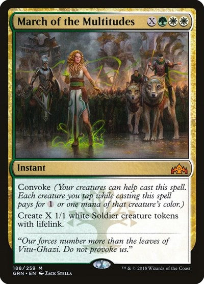 March of the Multitudes - Guilds of Ravnica - 188 - FOIL