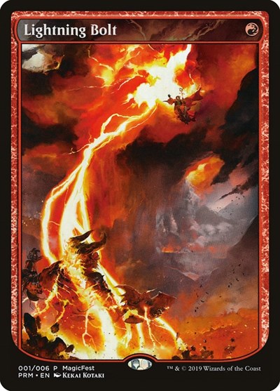 Lightning Bolt - MagicFest Cards - 1 - FOIL