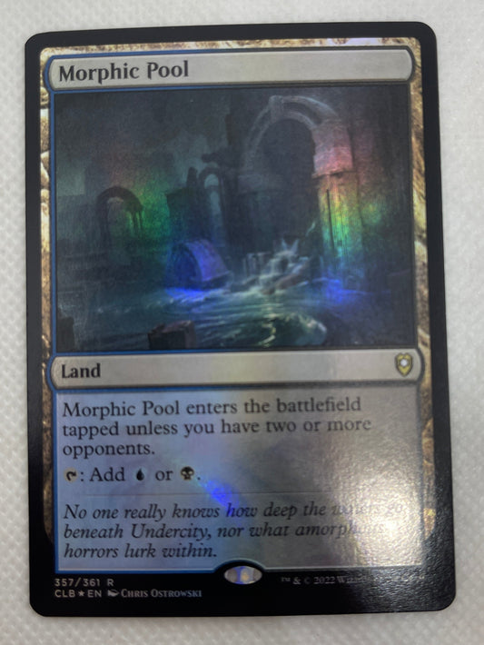 Mystical card with glowing effects on a white background
