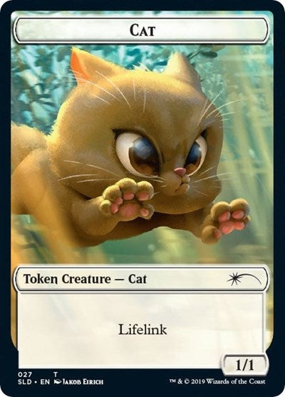 Cat (027) // Cat (028) Double-sided Token - Secret Lair Drop Series - 27 // 28