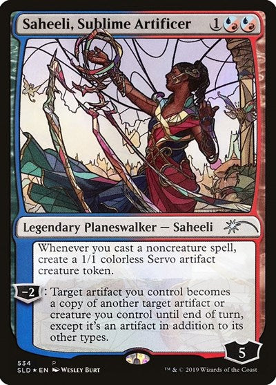 Saheeli, Sublime Artificer (Stained Glass) - Secret Lair Drop Series - 534