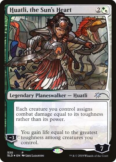 Huatli, the Sun's Heart (Stained Glass) - Secret Lair Drop Series - 530 - FOIL
