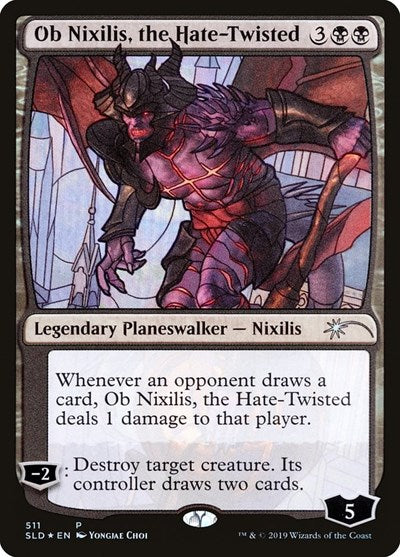Ob Nixilis, the Hate-Twisted (Stained Glass) - Secret Lair Drop Series - 511 - FOIL
