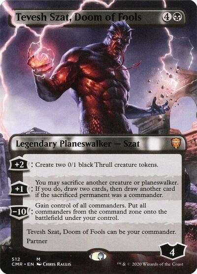 Tevesh Szat, Doom of Fools (Borderless) - Commander Legends - 512 - FOIL