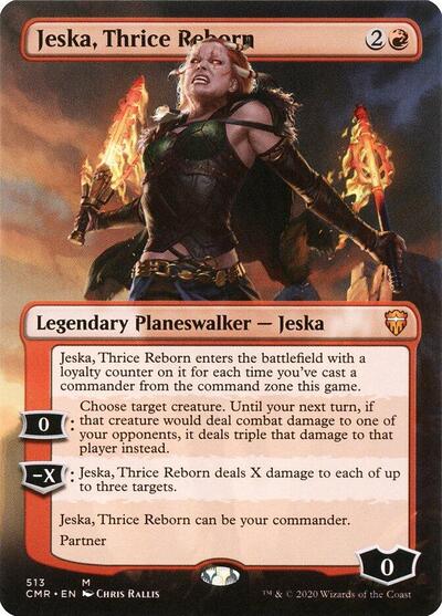 Jeska, Thrice Reborn (Borderless) - Commander Legends - 513 - FOIL