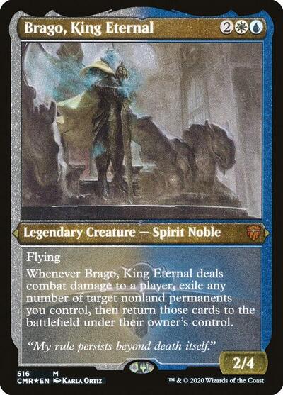 Brago, King Eternal (Foil Etched) - Commander Legends - 516 - FOIL