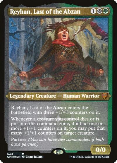 Reyhan, Last of the Abzan (Foil Etched) - Commander Legends - 534 - FOIL