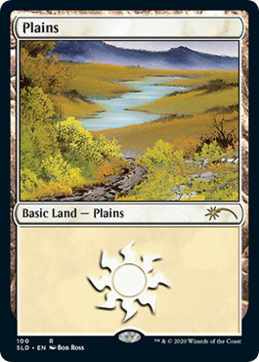 Plains (100) (Bob Ross) - Secret Lair Drop Series - 100 - FOIL