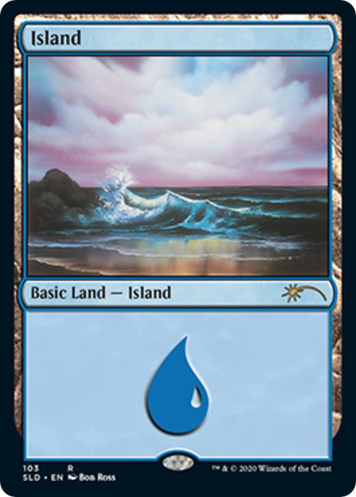 Island (103) (Bob Ross) - Secret Lair Drop Series - 103 - FOIL