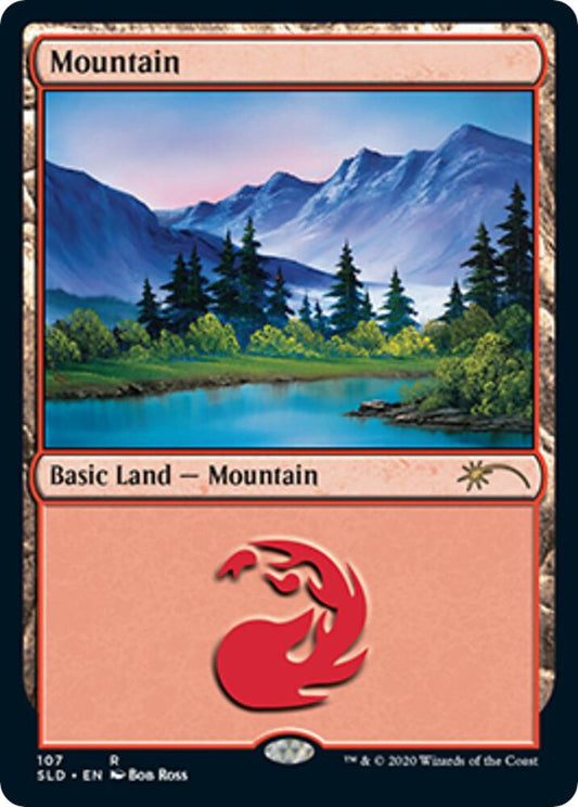 Mountain (107) (Bob Ross) - Secret Lair Drop Series - 107