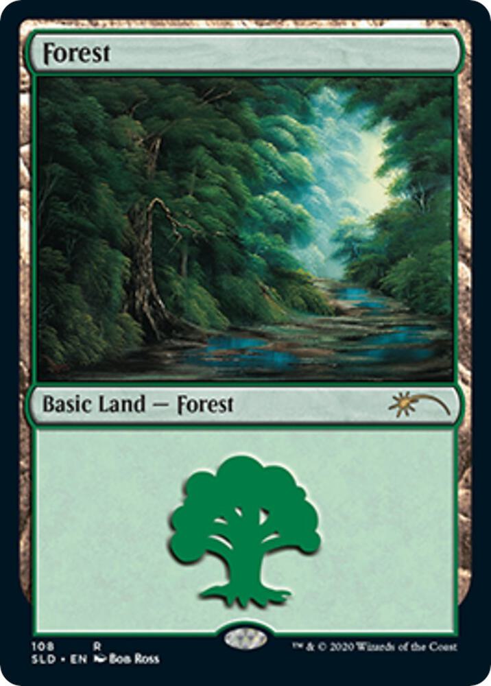 Forest (108) (Bob Ross) - Secret Lair Drop Series - 108 - FOIL
