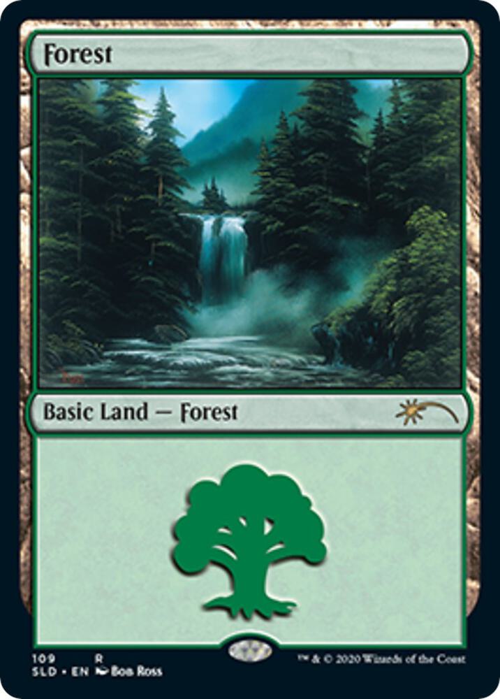 Forest (109) (Bob Ross) - Secret Lair Drop Series - 109 - FOIL