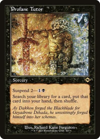 Profane Tutor (Retro Frame) - Modern Horizons 2 - 401 - FOIL