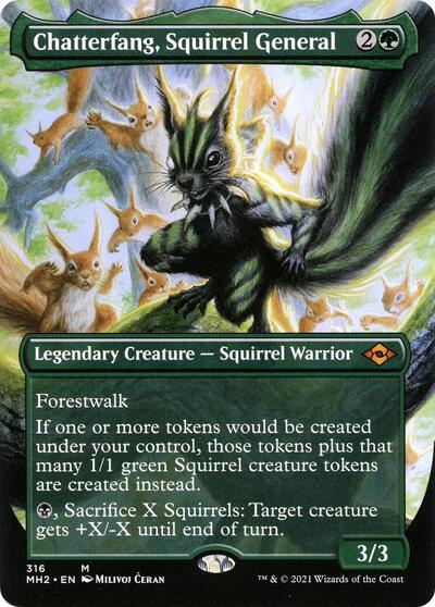 Chatterfang, Squirrel General (Borderless) - Modern Horizons 2 - 316 - FOIL