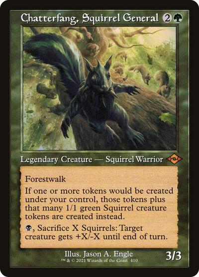 Chatterfang, Squirrel General (Retro Frame) - Modern Horizons 2 - 410 - FOIL