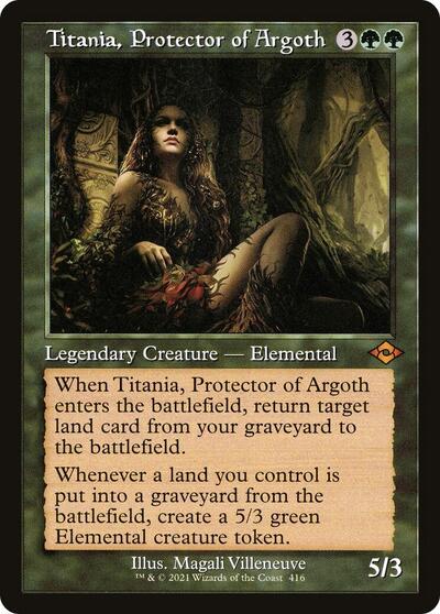 Titania, Protector of Argoth (Retro Frame) - Modern Horizons 2 - 416 - FOIL