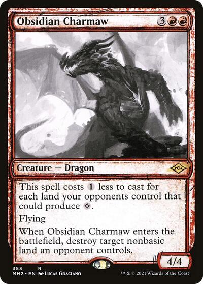 Obsidian Charmaw (Showcase) - Modern Horizons 2 - 353 - FOIL