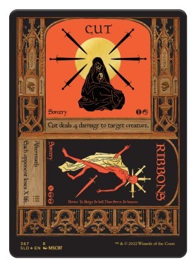 Cut // Ribbons (Foil Etched) (Gold) - Secret Lair Drop Series - 367 - FOIL