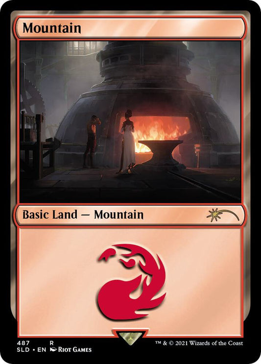 Mountain (Secret Lair x Arcane: Lands) - Secret Lair Drop Series - 487