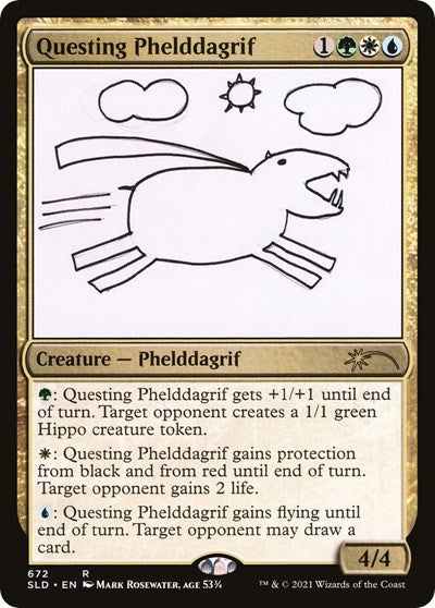 Questing Phelddagrif (672) - Secret Lair Drop Series - 672 - FOIL
