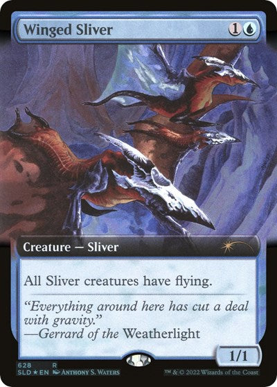 Winged Sliver (Extended Art) - Secret Lair Drop Series - 628 - FOIL