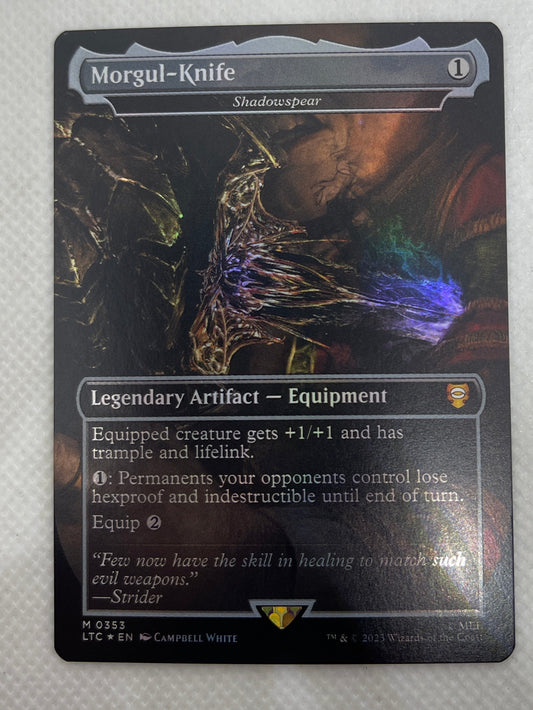 Card with fantasy design on a textured surface