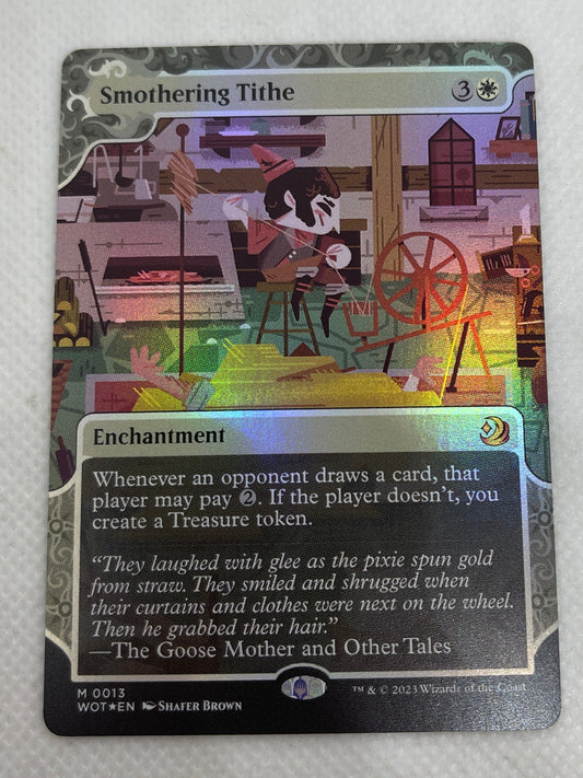 Trading card with colorful artwork on a plain background