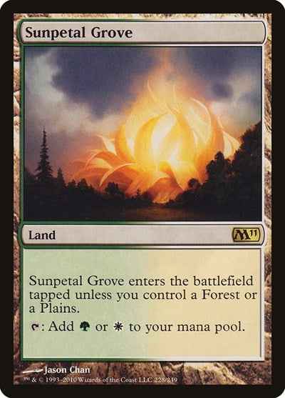 Sunpetal Grove - Magic 2011 (M11) - 228 - FOIL