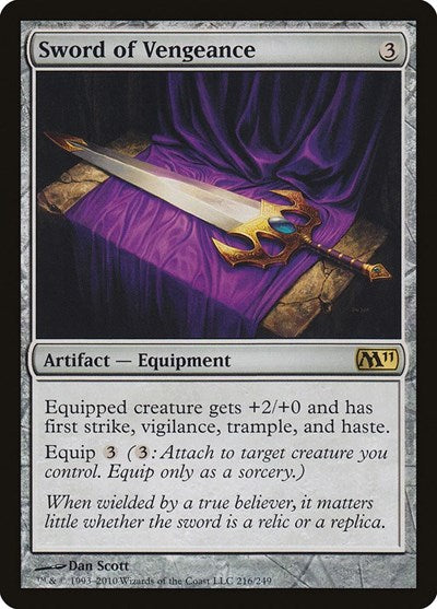 Sword of Vengeance - Magic 2011 (M11) - 216 - FOIL