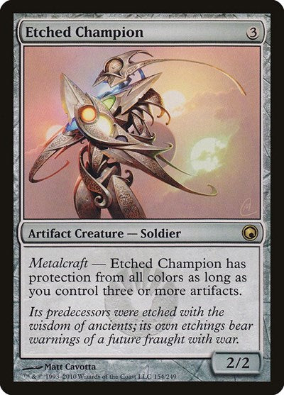Etched Champion - Scars of Mirrodin - 154 - FOIL