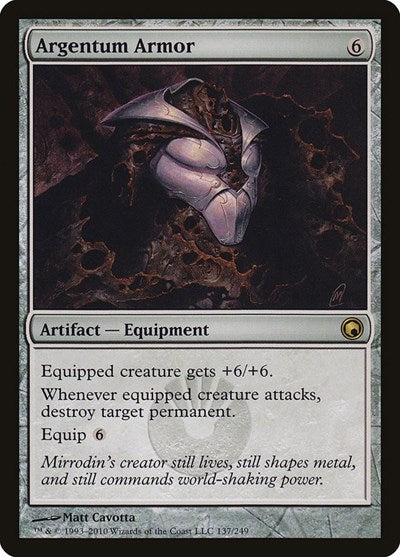 Argentum Armor - Scars of Mirrodin - 137 - FOIL