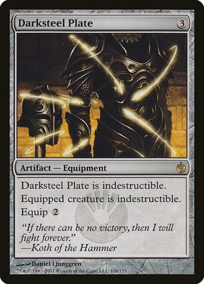 Darksteel Plate - Mirrodin Besieged - 104 - FOIL
