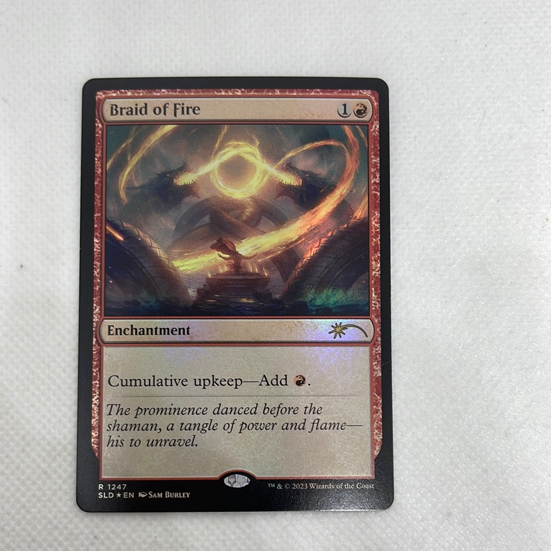 Braid of Fire - Secret Lair Card #1247 FOIL