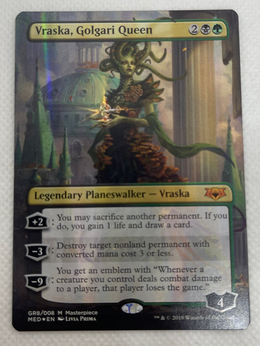 Card featuring a fantasy character on a white background